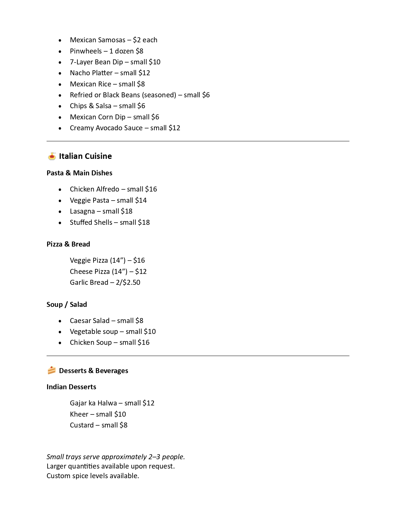 Chhavee's Fushion Flavors