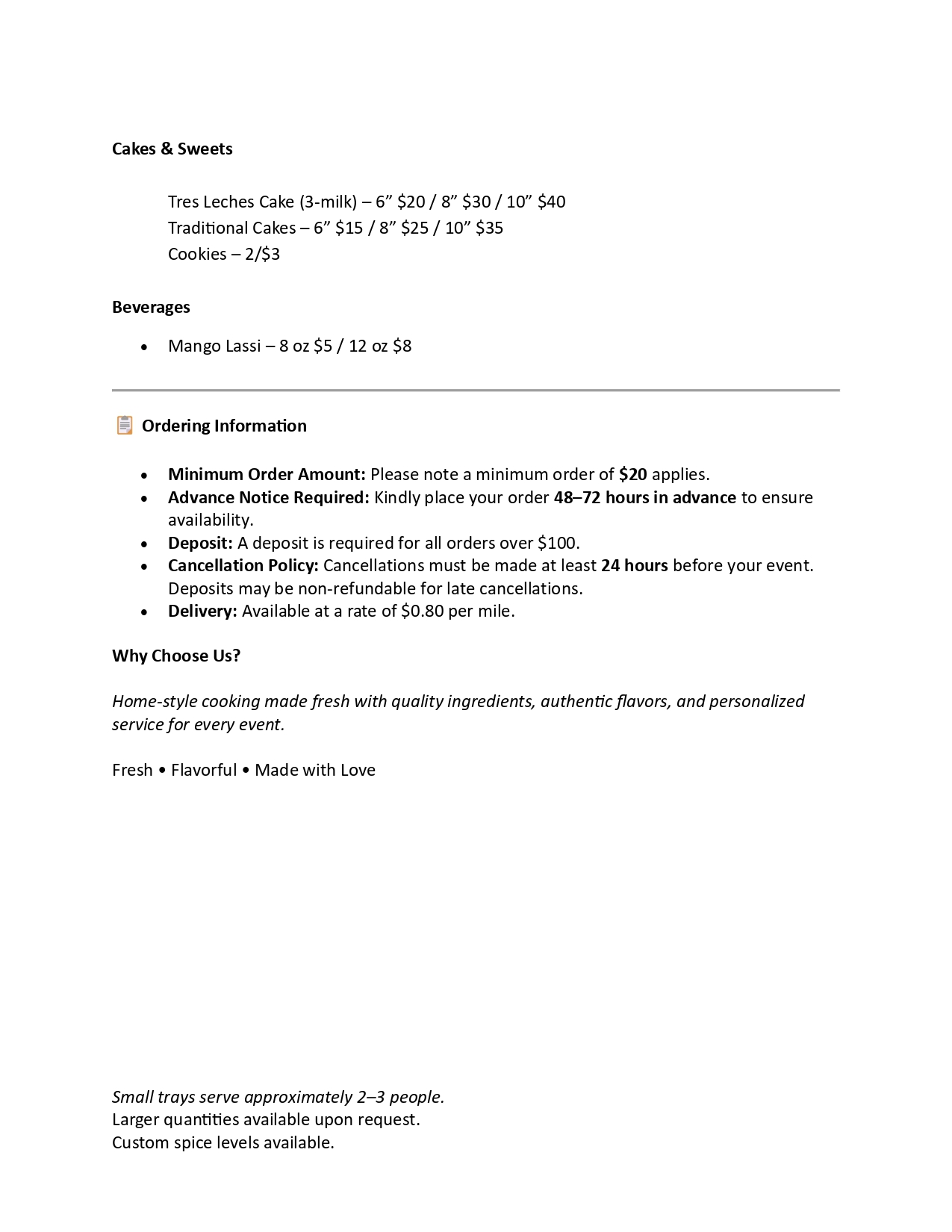 Chhavee's Fushion Flavors