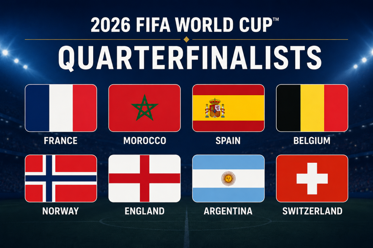 2026 FIFA World Cup quarterfinals set as eight teams battle for semifinal spots