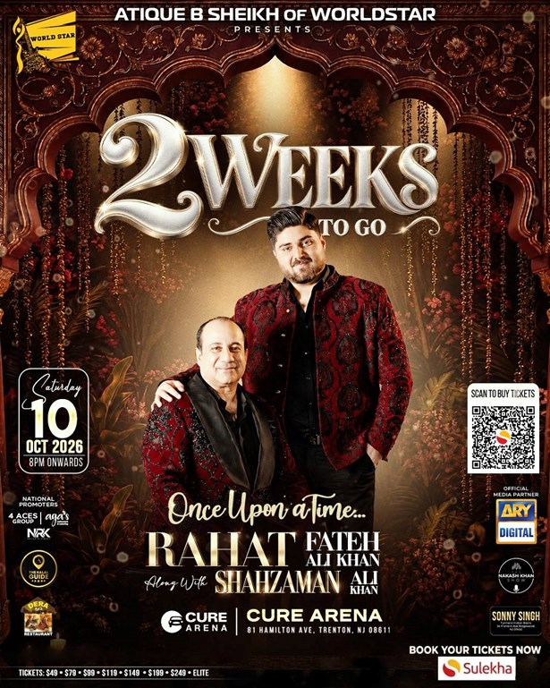 Once Upon a Time with Rahat Fateh Ali Khan & Shahzaman Ali Khan In Trenton